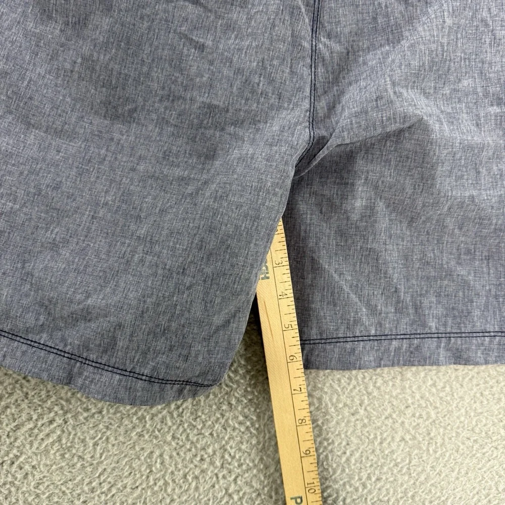 Speedo Mens Hybrid Board Shorts Blue Heathered Quick Dry Swim Trunks Size 36